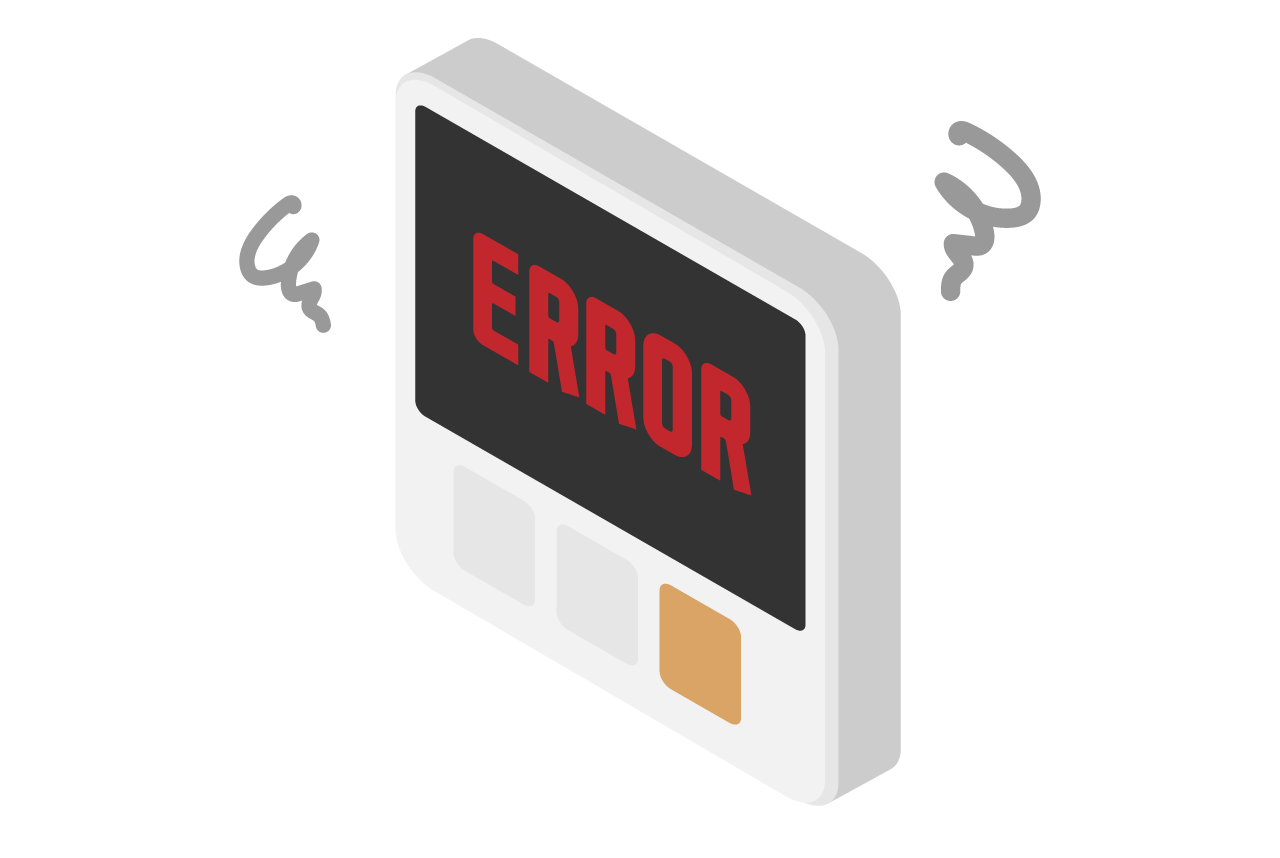 エラー表示がでた